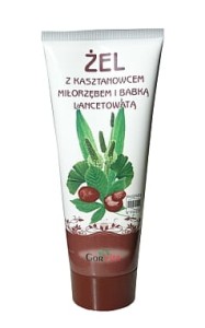 Żel z Kasztanowcem, Miłorzębem i Babką Lancetowatą - Gorvita - 200ml