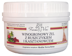 Winogronowy Żel z Ruszczykiem i Kasztanowcem - FarmVix - 350g