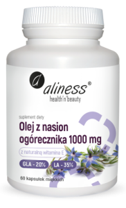 Olej Z Ogórecznika 1000mg 60kaps Aliness