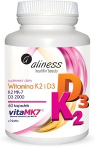 Aliness Witamina D3+K2 2000 60kaps