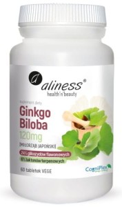 Ginkgo Biloba 120mg. 60tabl. Aliness