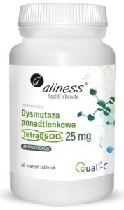 Dysmutaza ponadtlenkowa 25mg 60k Aliness