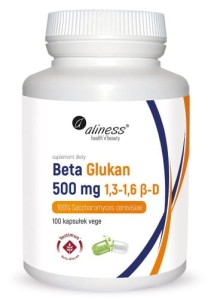 Aliness Beta Glukan 500mg. 100kaps.