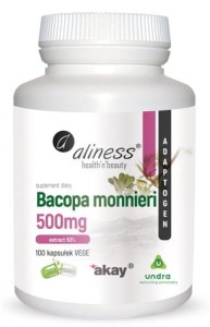 Bacopa Monniera Brahmi 500mg 100kaps Aliness