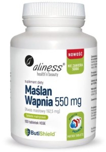 Aliness Maślan wapnia 550mg 100tabl