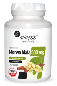 Aliness Morwa biała 500mg 180kaps
