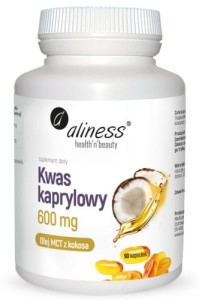 Aliness Kwas kaprylowy 600mg 90kaps