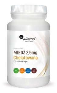 ALINESS Miedź Chelatowana 2,5mg 100kaps