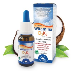 Witamina K2+D3 Forte 20ml Dr Jacobs