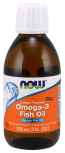 Omega 3 Fish Oil Lemon liquid 200ml NOW