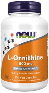 NOW FOODS L-Ornithine 500mg 120 vcaps