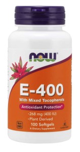 Witamina E 400IU Tokoferyl 100kaps NOW FOODS