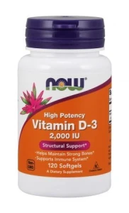 NOW Witamina D2000 IU 120kaps.