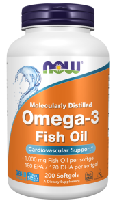 NOW FOODS Omega-3 1000mg. 200kaps