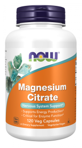Magnez Cytrynian 120 vcaps NOW FOODS