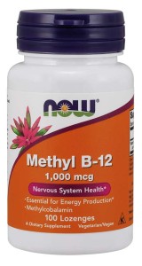 Witamina B12 Methyl. 100past. NOW