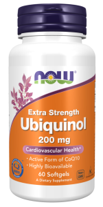 Ubichinol 200mg. Koenzym Q10 60kaps. NOW