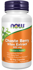 Niepokalanek Chaste berry 300mg 90kaps NOW
