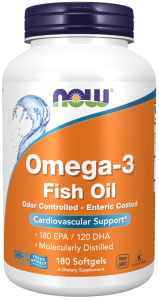 Omega-3 Enteric 180kaps. NOW