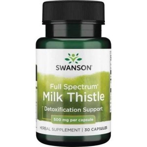 SWANSON Milk thistle 500mg 30kaps Ostropest