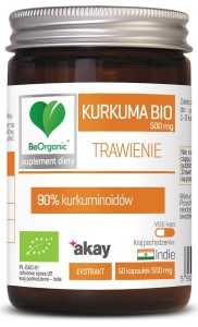 BeOrganic Kurkuma bio 90% 500mg 50kaps