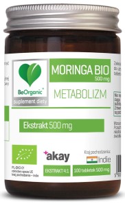 BeOrganic Moringa bio 500mg 100tabl