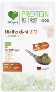 BeOrganic Białko dyni bio w proszku 200g