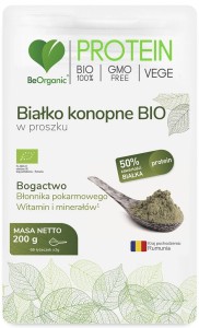 BeOrganic Białko konopne bio w proszku 200g