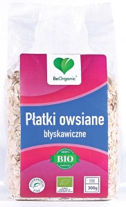 BeOrganic Płatki owsiane błys 300g