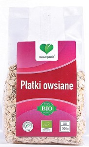 BeOrganic Płatki owsiane 300g