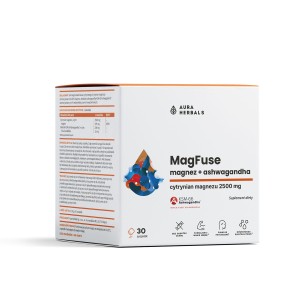 AURA HERBALS MagFuse magnez ashwagandha 30 saszete