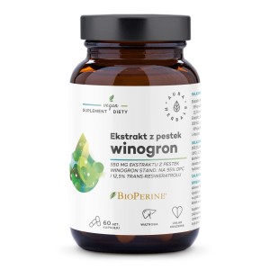 Ekstrakt z pestek Winogron 550mg OPC Aura Herbals