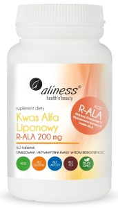 Kwas Alfa Liponowy R-ALA 200mg, 60 tabletek